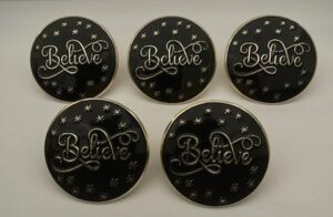 Black Believe Buttons